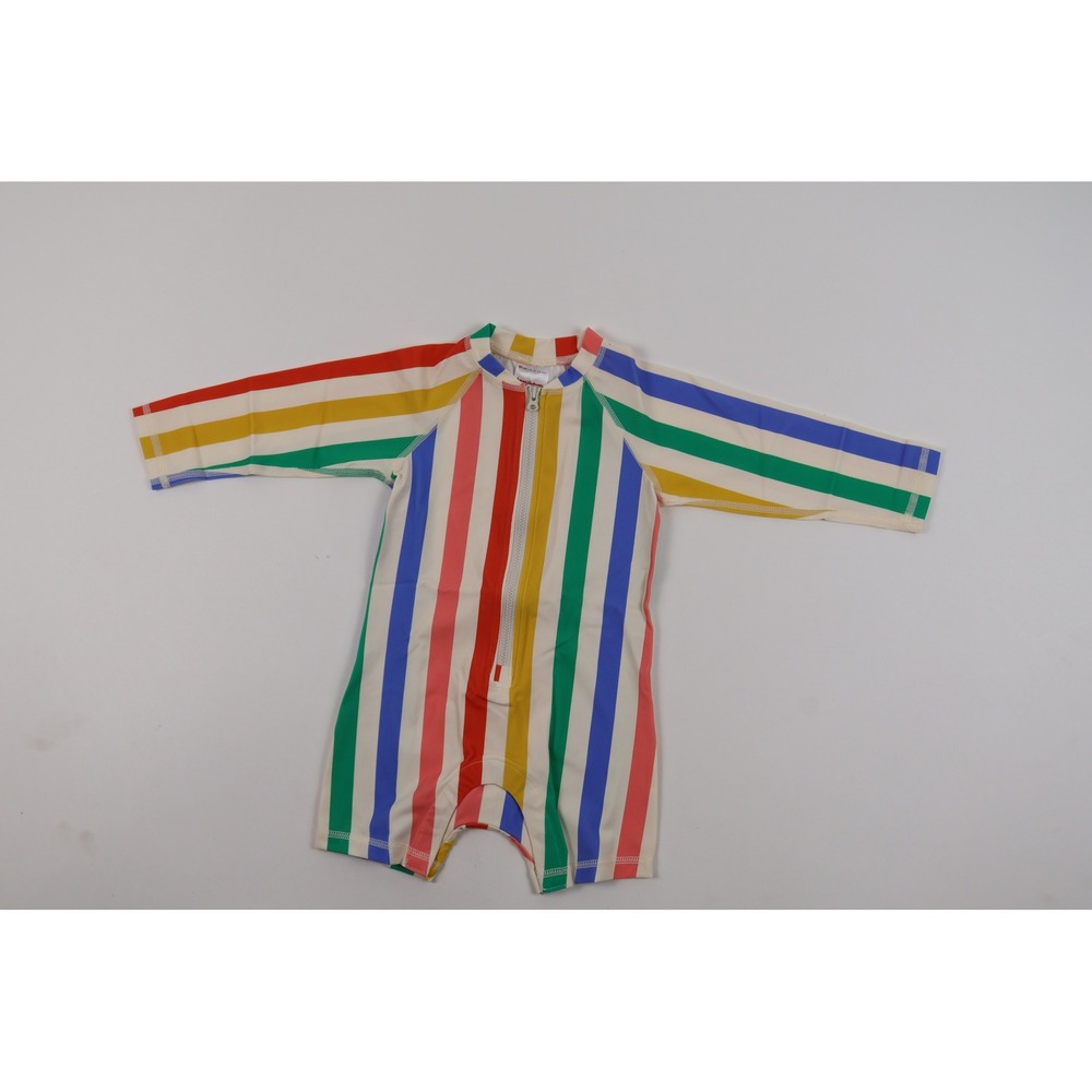 Hanna Andersson Sun Suit Rash Guard Rainbow Stripe 18-24 Months 80cm